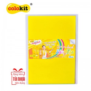 Giấy thủ công 12 màu lớn (Colokit GTC-C006) (Thiên Long)